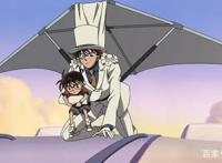 名侦探柯南天空的遇难船之基德与新一的完美合作