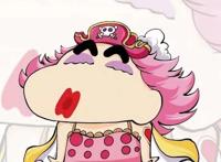 蜡笔小新版海贼王，凶恶的四皇们全部萌萌哒，红发最还原