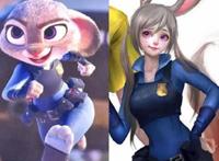 如果动漫人物变成人类会怎么样？美羊羊可爱，朱迪英气，小黄人萌