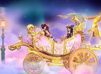 叶罗丽：仙子们乘坐梦幻马车送2022年祝福，孔雀换新衣最有仪式感