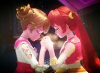 星学院中的四个许愿动作，安娅老师太美了，菲洛和美星心有灵犀