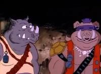 最经典的1987版，为了消灭忍者神龟，斯雷德制造了变异忍者蛙