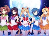 画师板绘2D美少女战士，这样的月野兔和亚美，动漫我还能再追20年