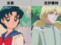 《美少女战士》中的cp，其中一对，比月野兔夫妇的人气还火爆