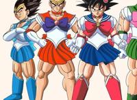 爆笑动漫：当龙珠联动美少女战士，水手服悟空原是月野兔