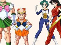 爆笑动漫：当龙珠联动美少女战士，水手服悟空原是月野兔