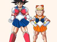 爆笑动漫：当龙珠联动美少女战士，水手服悟空原是月野兔