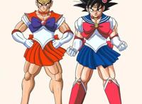 爆笑动漫：当龙珠联动美少女战士，水手服悟空原是月野兔