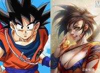 当动漫角色发生“性转”！露琪亚扛一护在肩上，悟空变超撩人！