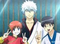 《银魂》是一部以武士，浪人和新选组为题材的动漫