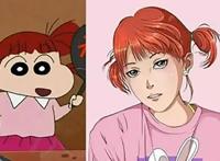 粉丝自制长大后的《蜡笔小新》，每一位的颜值突变，全是男神女神