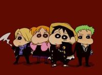 经典动漫变成《蜡笔小新》画风，画风过于魔性，差点笑出六块腹肌