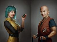 《龙珠》真人版画风，悟空很可爱，悟饭和比克有点老，布尔玛漂亮