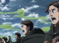 进击的巨人第三季17集：勇者不单单代表着阿尔敏一个人，还有他们