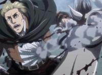 进击的巨人第三季17集：勇者不单单代表着阿尔敏一个人，还有他们