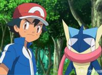 精灵宝可梦XY，完全体的小智版甲贺忍蛙出现了