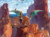 网友画师自绘的第一代“精灵宝可梦”插画，画风清新，和谐自然！