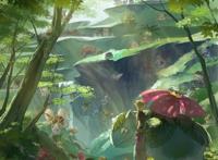 网友画师自绘的第一代“精灵宝可梦”插画，画风清新，和谐自然！