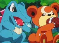 神奇宝贝们惯用的抢食物方式，扒手猫、导电飞鼠都不如熊宝宝