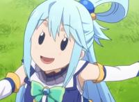 为美好世界献上祝福，她有着神体的无敌属性，是ACG界的智障女王