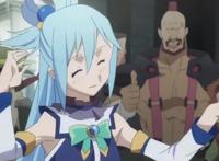 为美好世界献上祝福，她有着神体的无敌属性，是ACG界的智障女王