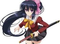 动漫中用太刀作为武器的“黑丝”美少女，更让人心动呢！