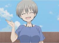 宇崎酱：真一为抛开邪念，电车上站着昏过去，小花冒雨前来打游戏