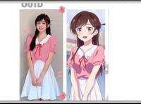 《租借女友》服饰动漫和现实对比，动漫“C”级，现实“A”级