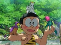 哆啦A梦之新大雄的日本诞生，体验原始生活，发现穿越的远古人