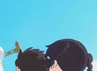 无水印动漫壁纸分享，虞美人盛开的山坡