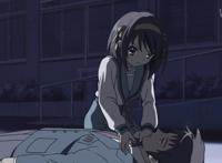 《凉宫春日的忧郁》囧虚称比较萌单马尾，隔天团长便换了新发型