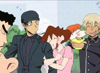 当《名侦探柯南》人物，穿越到蜡笔小新世界，22年小学退回幼稚园