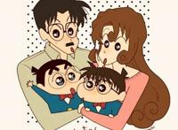 当《名侦探柯南》人物，穿越到蜡笔小新世界，22年小学退回幼稚园