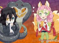 鬼灭之刃万圣节活动插图公开：全员萌系鬼化官方迫害霞柱和炎柱