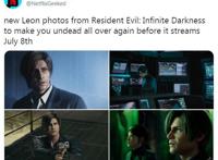 网飞曝光《生化危机》动画画面，里昂老了20岁，玩家：逐渐但丁化