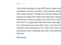 网飞《生化危机：无尽黑暗》动画剧集播出后各大网站好评率仅50%