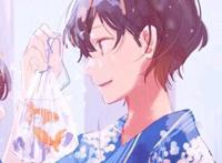 动漫情侣头像：有爱情，才会有思念吧