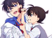 名侦探柯南：新一变小那天，如果是快斗捡到他，剧情会怎样发展