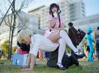 《调教咖啡厅》C93漫展莓香COS引发日网友关注！エロ又S！