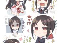 画师大佬把《辉夜大小姐》做了萌化，看起来有点干物妹小埋的感觉