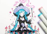 20张q版动漫人物手绘图，超可爱的q版美少女，赶紧收藏吧！