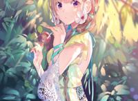 绿色系列唯美高清动漫女生壁纸&头像（上）