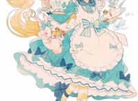 人物绘画，超可爱的卡通动漫女孩