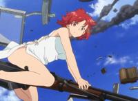 骑扫帚的真是弱爆了！这部动画的女主居然骑一把枪上天跟飞机对打