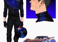 画师创作将动画角色拟人化，闪电麦昆就让你感觉强的看不见车尾灯