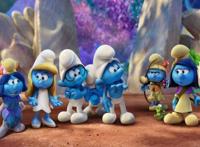 可爱的小蓝精灵们四个想冒险的小伙伴走进寻找神秘村