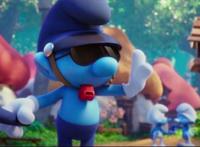 可爱的小蓝精灵们四个想冒险的小伙伴走进寻找神秘村