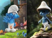 二次元角色来到现实生活，海绵宝宝不再可爱，蓝精灵依然人见人爱