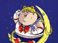 当童年动漫人物长胖以后，月野兔女神形象尽毁，蓝精灵依旧可爱