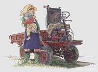 日本动漫画师近野新：乡村味道十足的简装工业机器